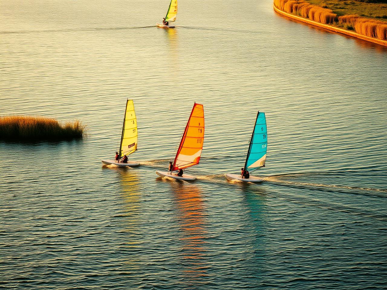 Windsurfen und Kitesurfen am Jezioro Sarbsko